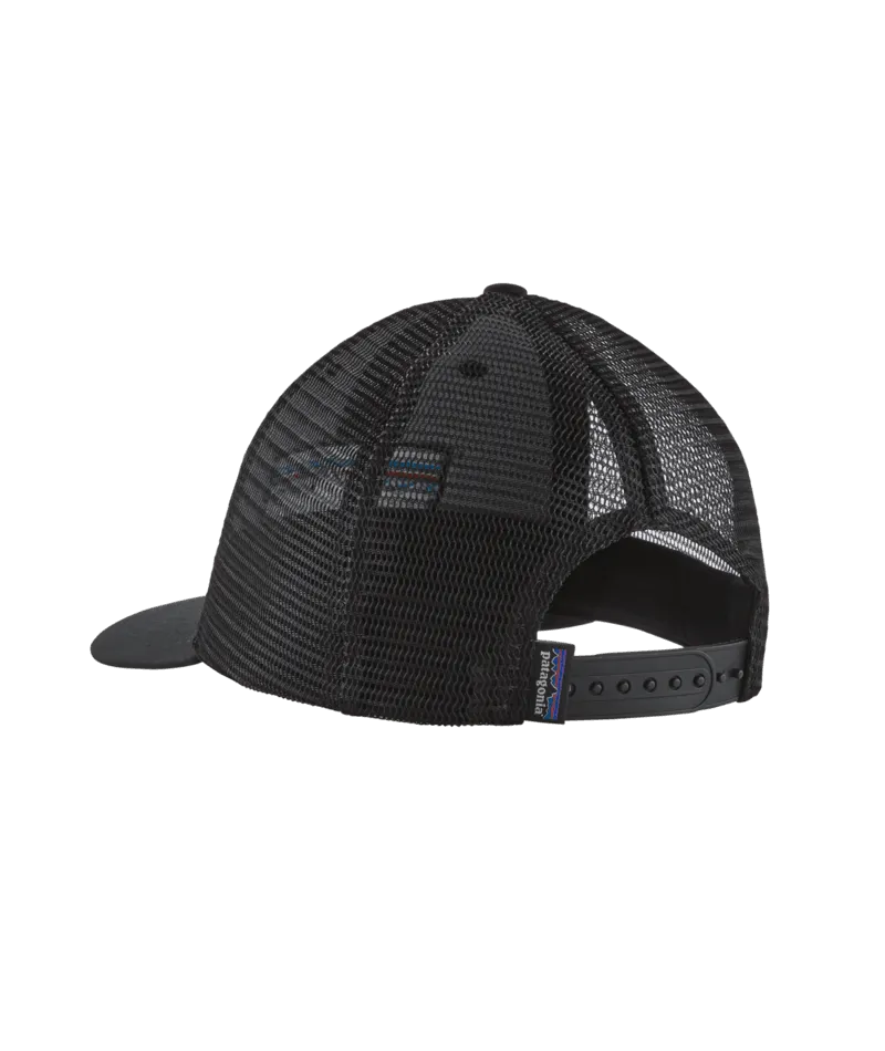 PATAGONIA P-6 LOGO LOPRO TRUCKER HAT - BLACK