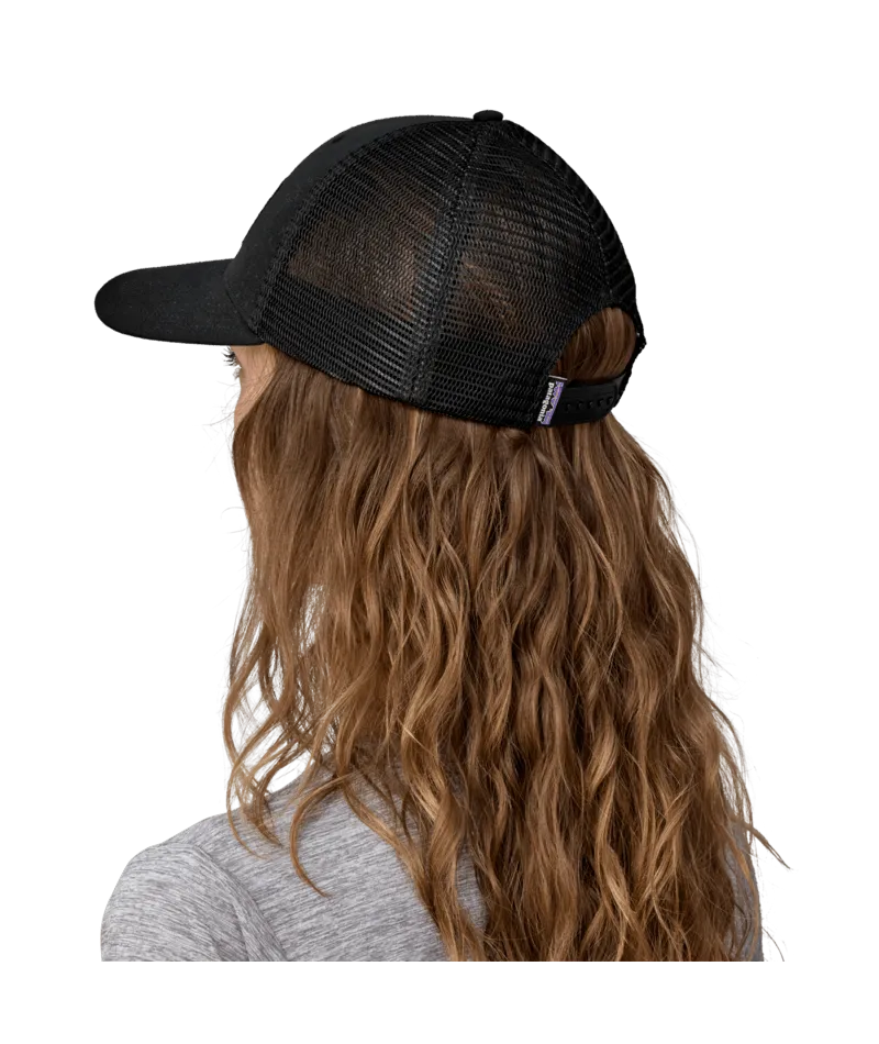PATAGONIA P-6 LOGO LOPRO TRUCKER HAT - BLACK