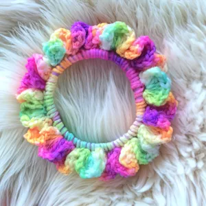 Patchwork Yarn Scrunchie