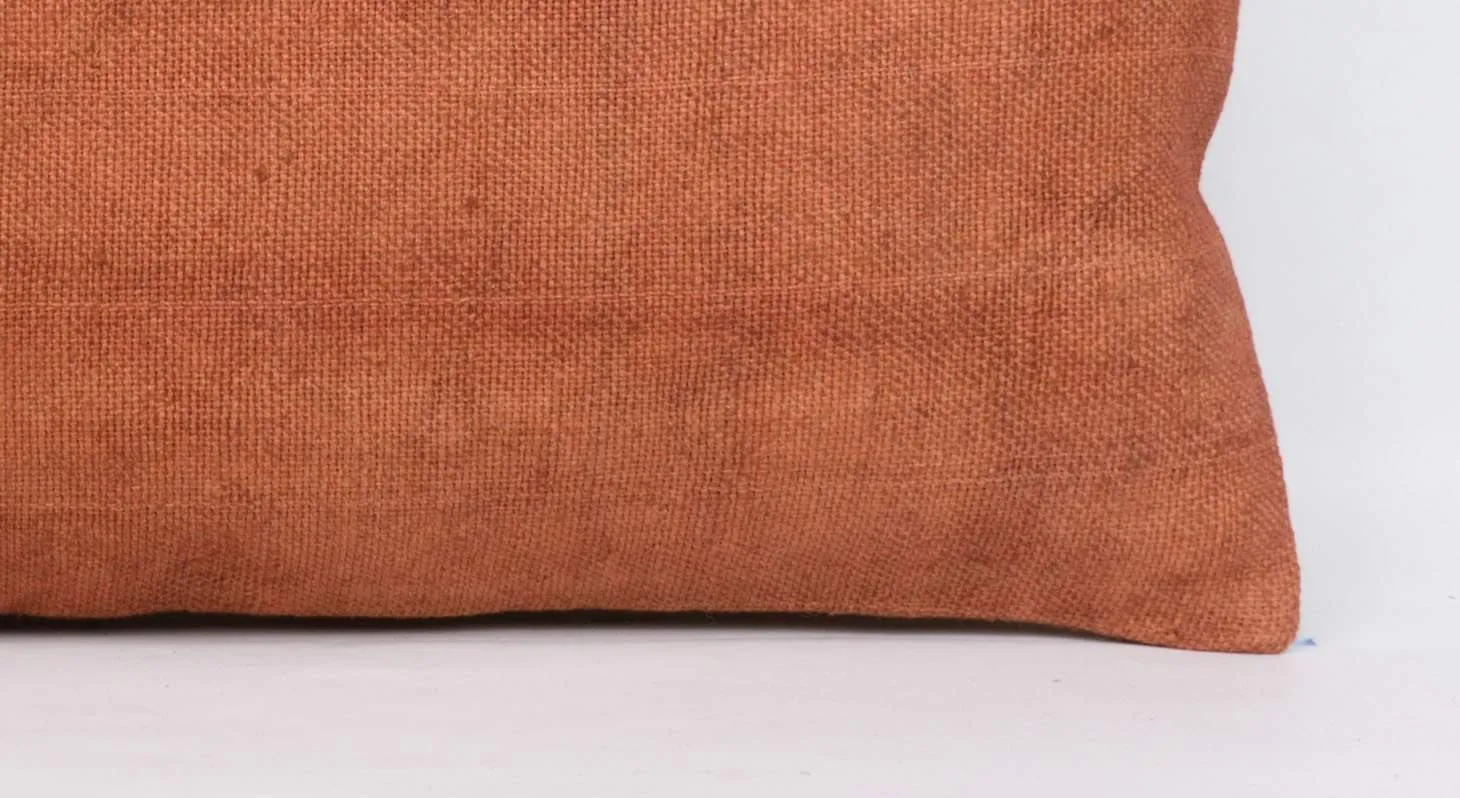 Plain Brown Kilim Pillow Cover 12x24 4208