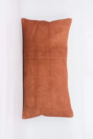 Plain Brown Kilim Pillow Cover 12x24 4208