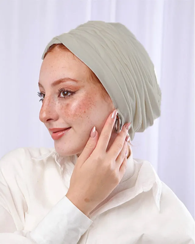 Pleated Cotton Turban