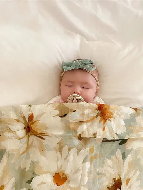 Pop Ya Tot Velvet Bow Headband - Teal