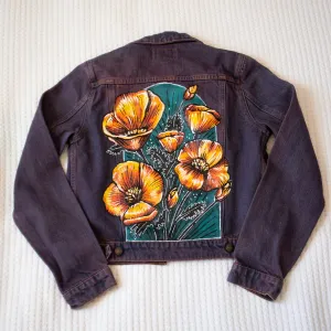 Poppy Jacket - Hand Painted Original