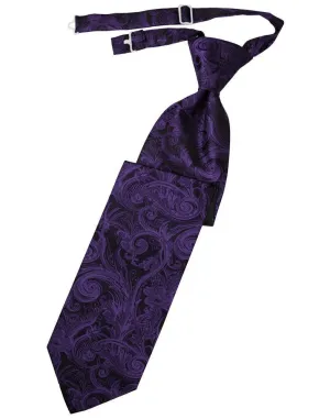 Purple Tapestry Kids Necktie
