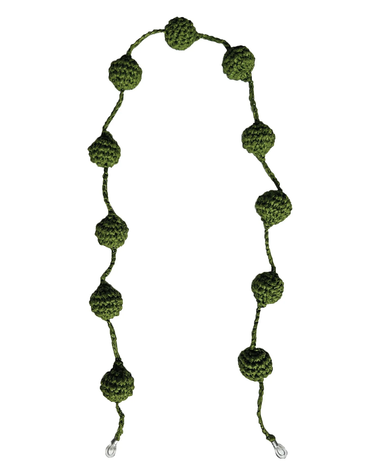 RAFFIA GLASSES CHAIN - MOSS
