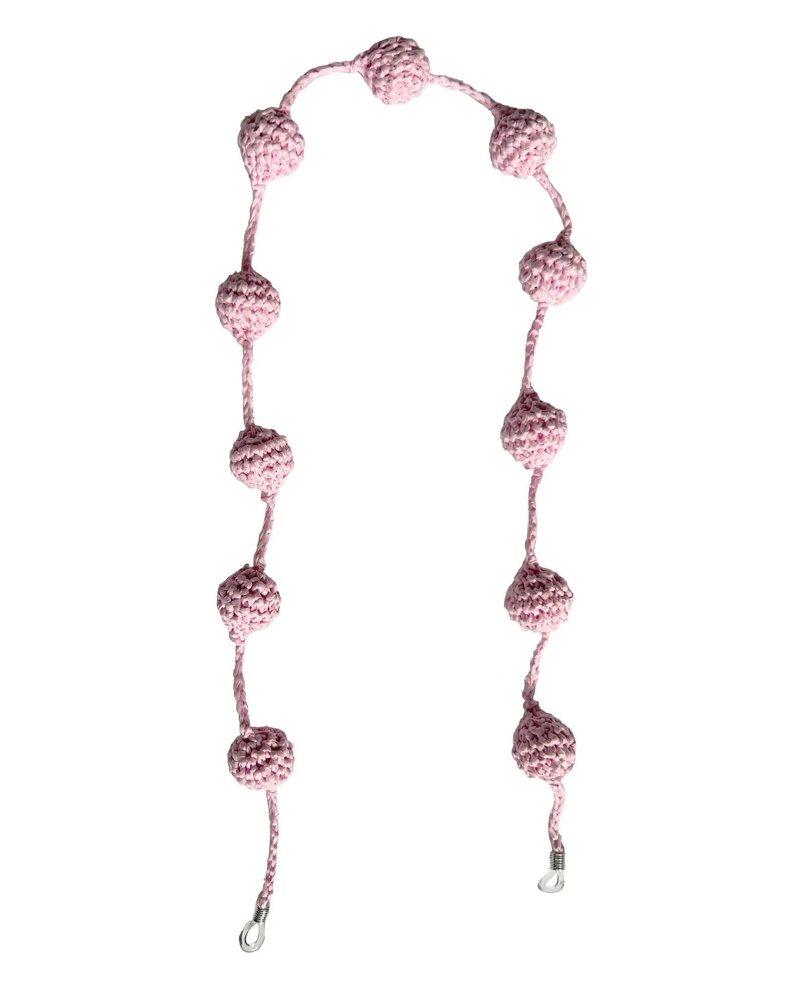 RAFFIA GLASSES CHAIN - SLIPPER PINK