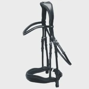 Schockemohle Stanford Wide Bridle Black with Silver