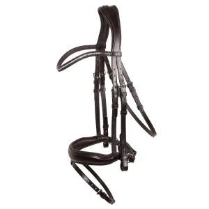 Schockemohle Stanford Wide Bridle Brown with Silver