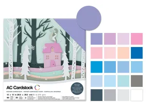 Scrapbook Cardstock: 12"x12" 80lb (216gsm) Textured  F) Winter