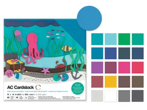 Scrapbook Cardstock: 12"x12" 80lb (216gsm) Textured  L) Jewel Tones