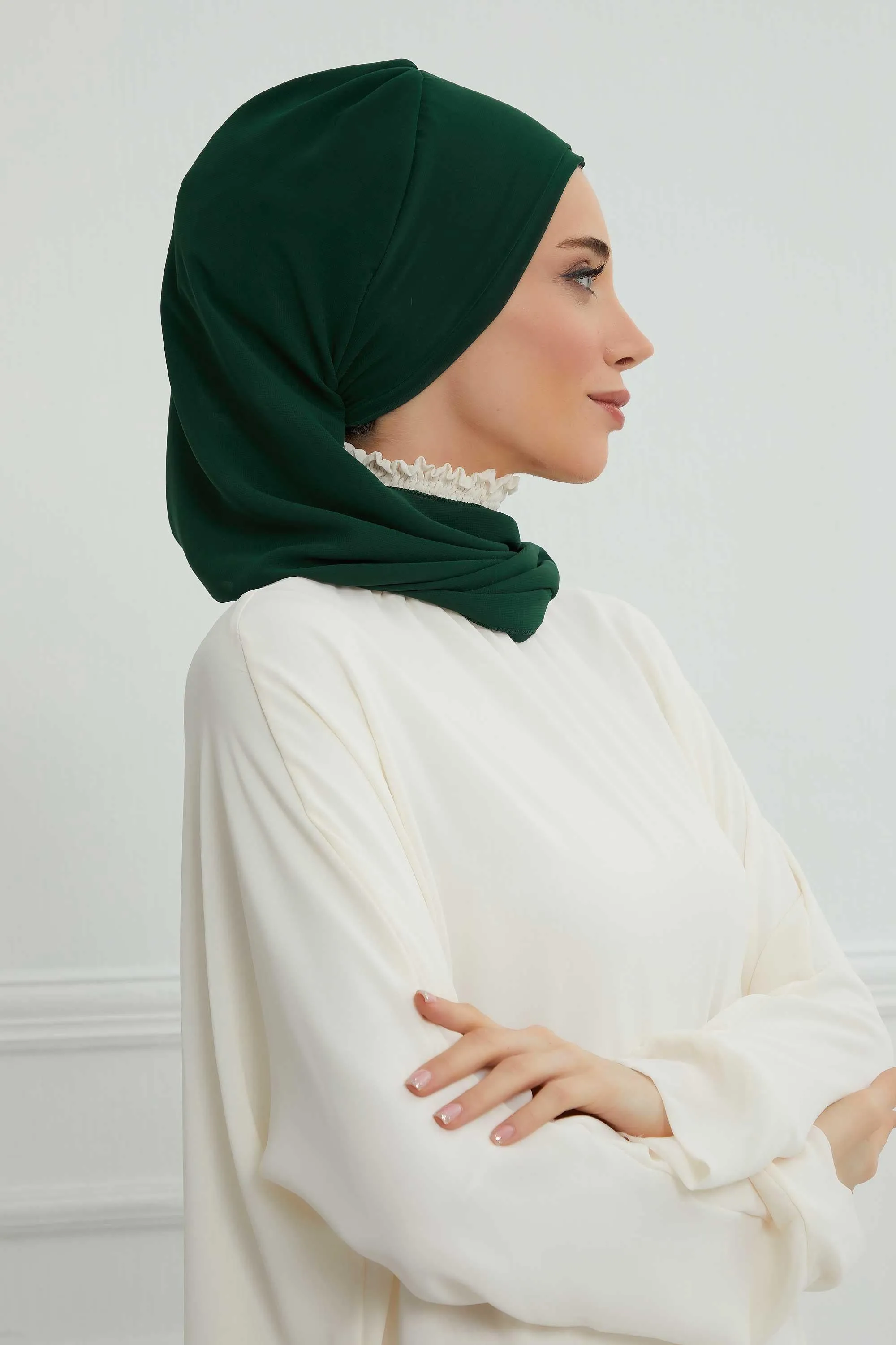 Side Frilled Instant Turban Chiffon Scarf Head Turbans with Unique Flower Accessory For Women Headwear Stylish Elegant Design,HT-102