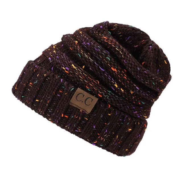 Soft Knit Ponytail Beanie