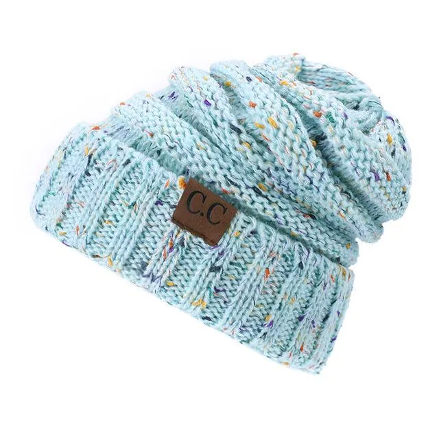 Soft Knit Ponytail Beanie