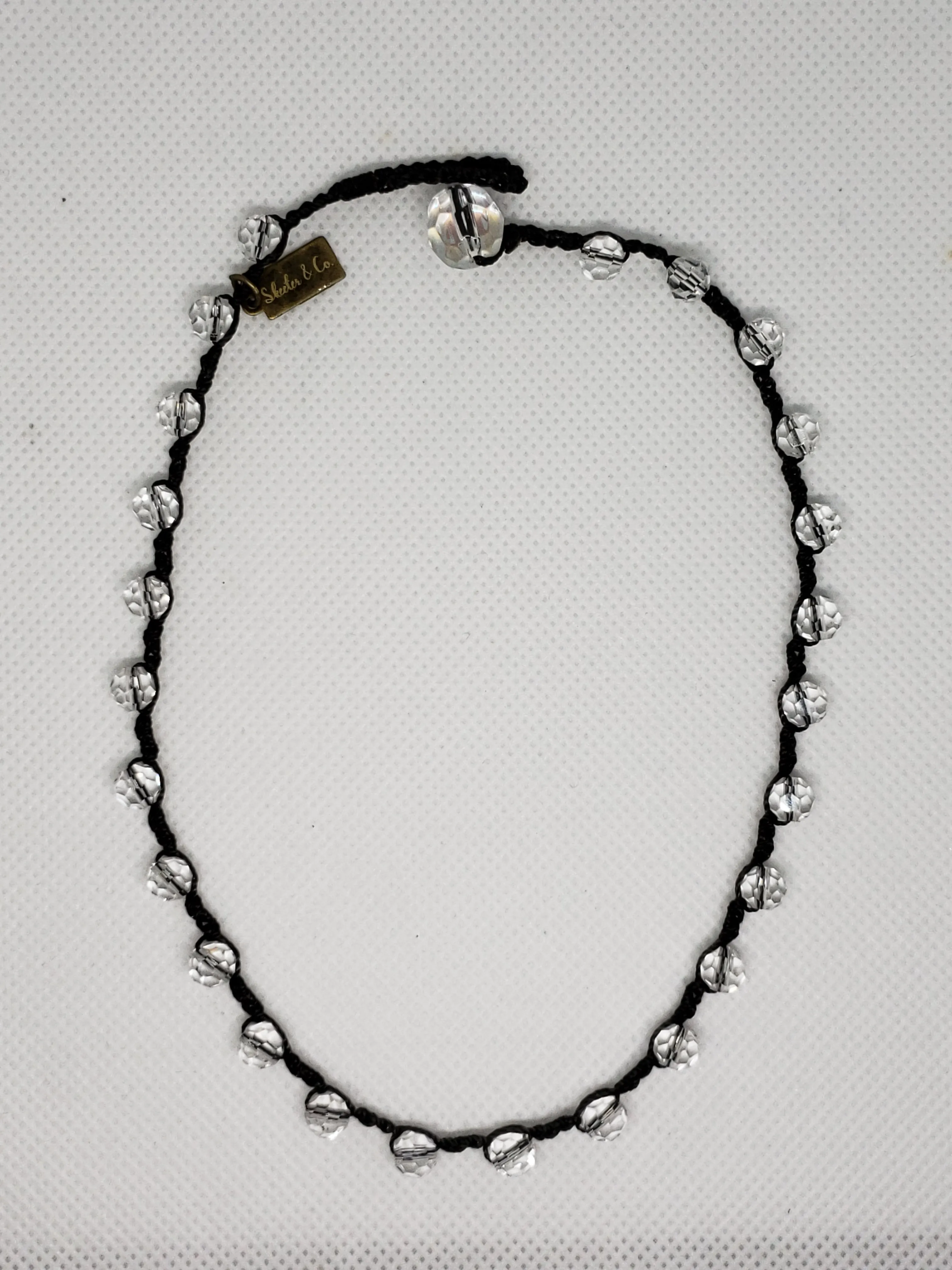 Teresa- Faceted Clear Choker