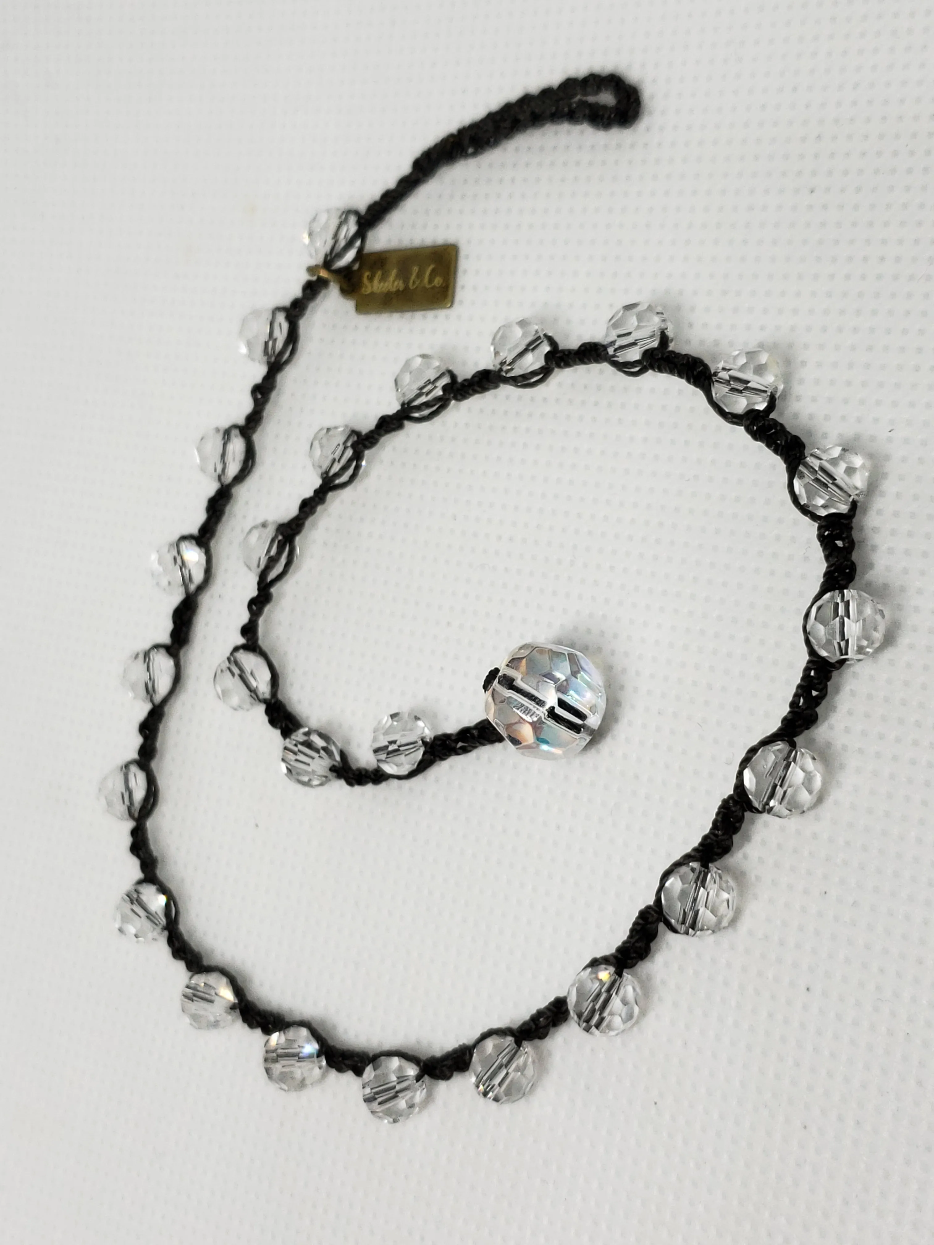 Teresa- Faceted Clear Choker