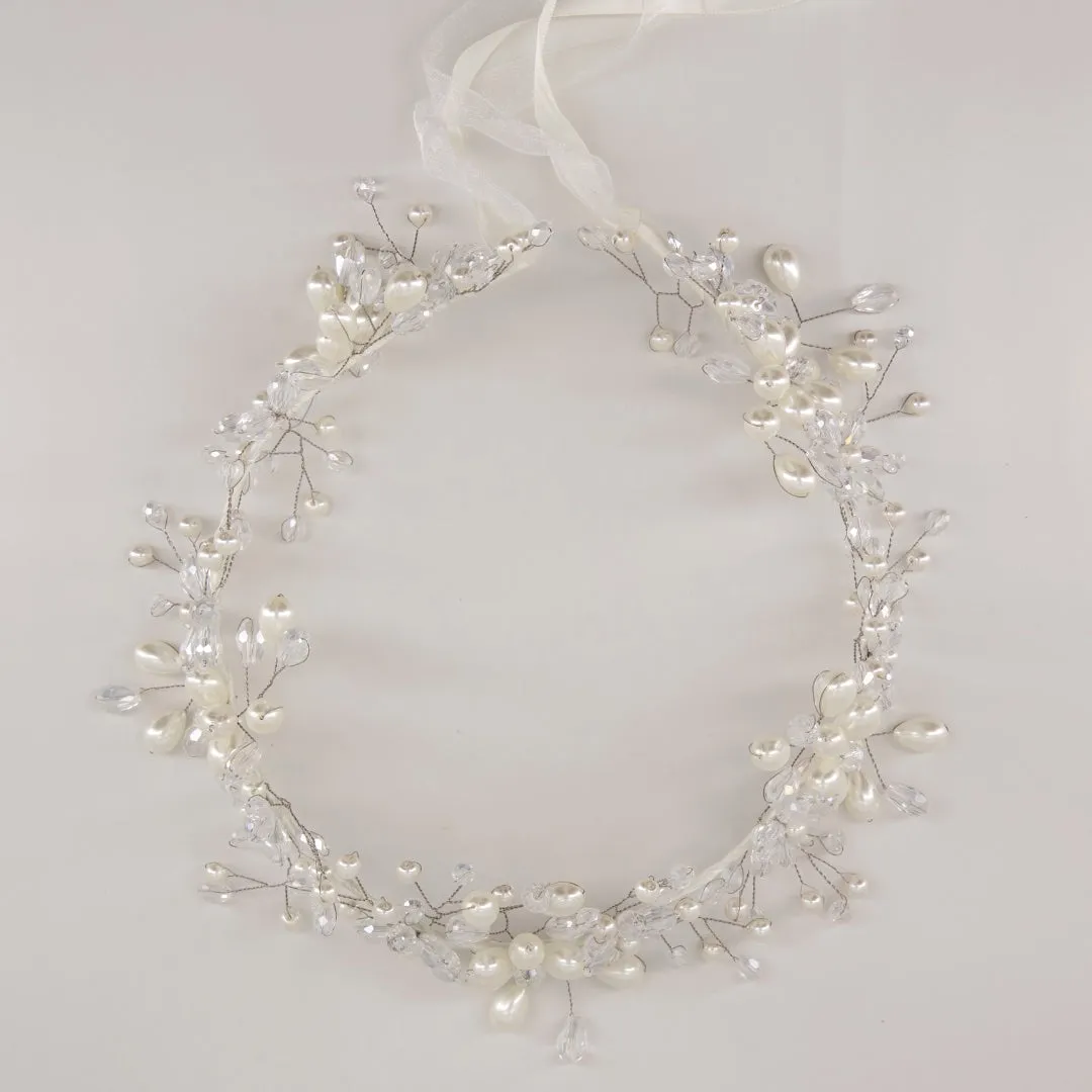 The Starr Pearl Designer Hair Garland