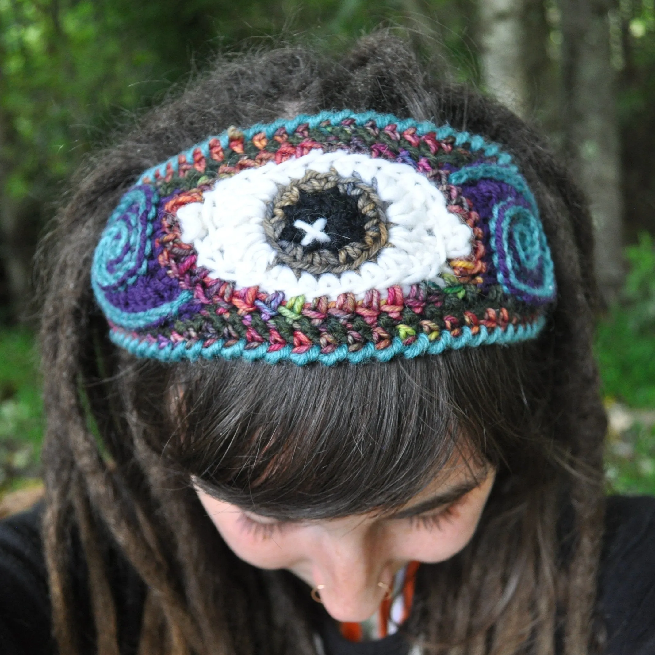 Third Eye Freeform Headband - Crochet Pattern