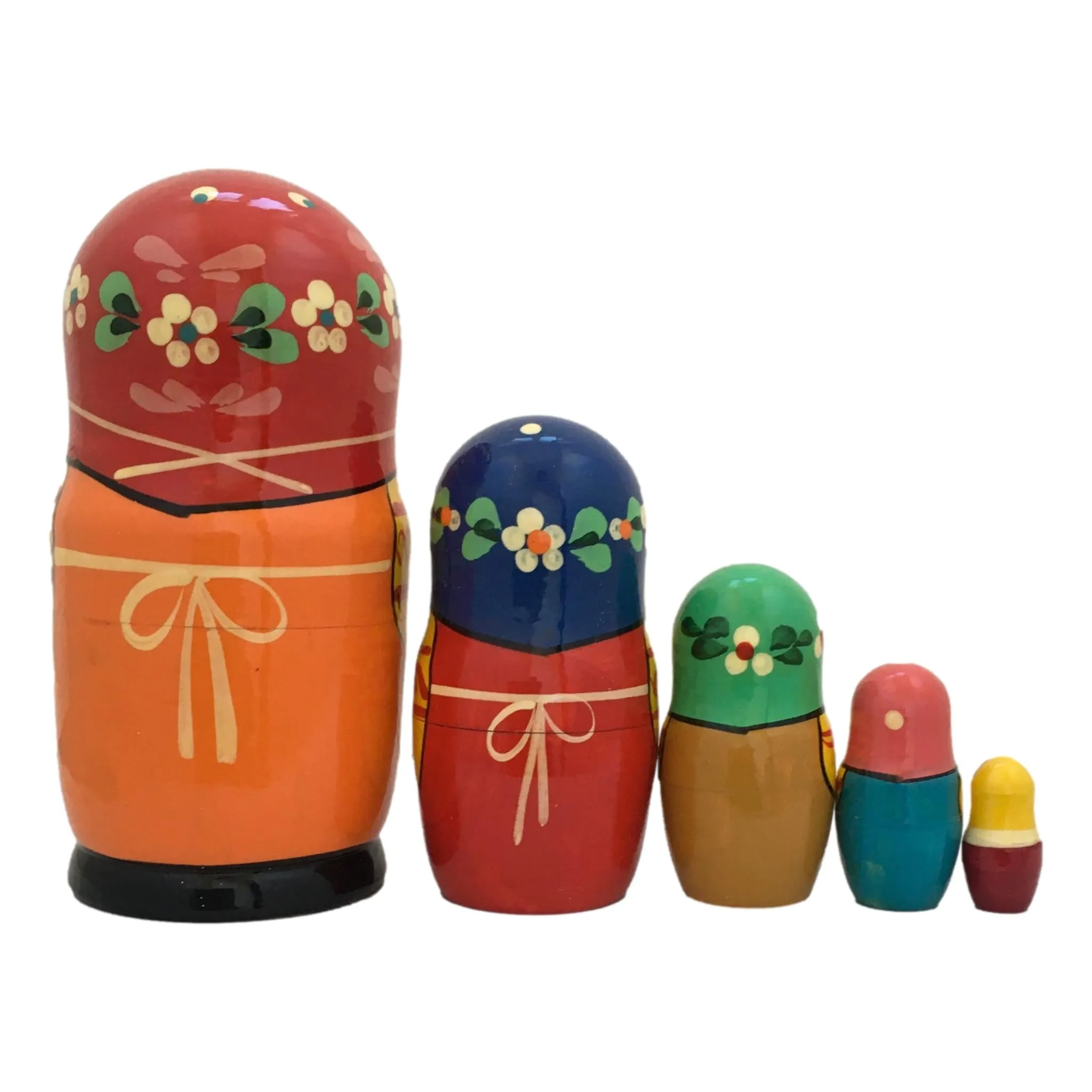 Traditional Nesting Dolls Green Scarf