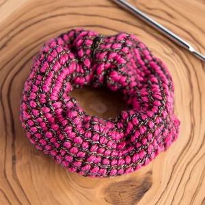 Tunisian Fluff Scrunchie