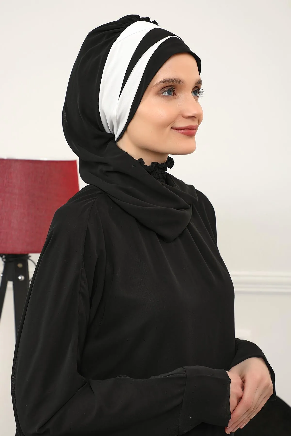 Two Colors Instant Turban Lightweight Multicolor Chiffon Scarf Head Turbans For Women Headwear Stylish Elegant Design,HT-52