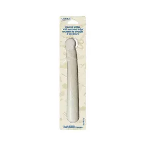 UNIQUE Serrated Tracing Wheel with Ergonomic Grip - White