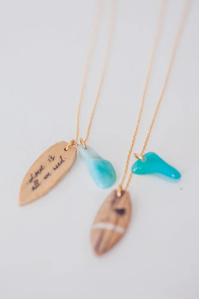 UNIQUE SURF GOLD NECKLACE