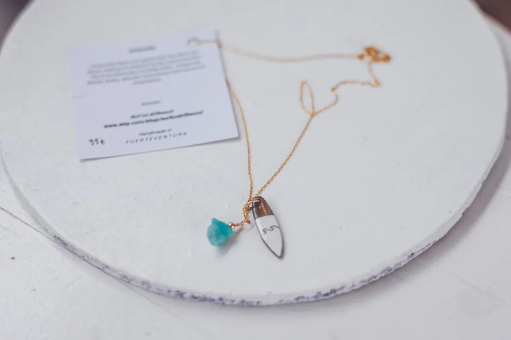 UNIQUE SURF GOLD NECKLACE