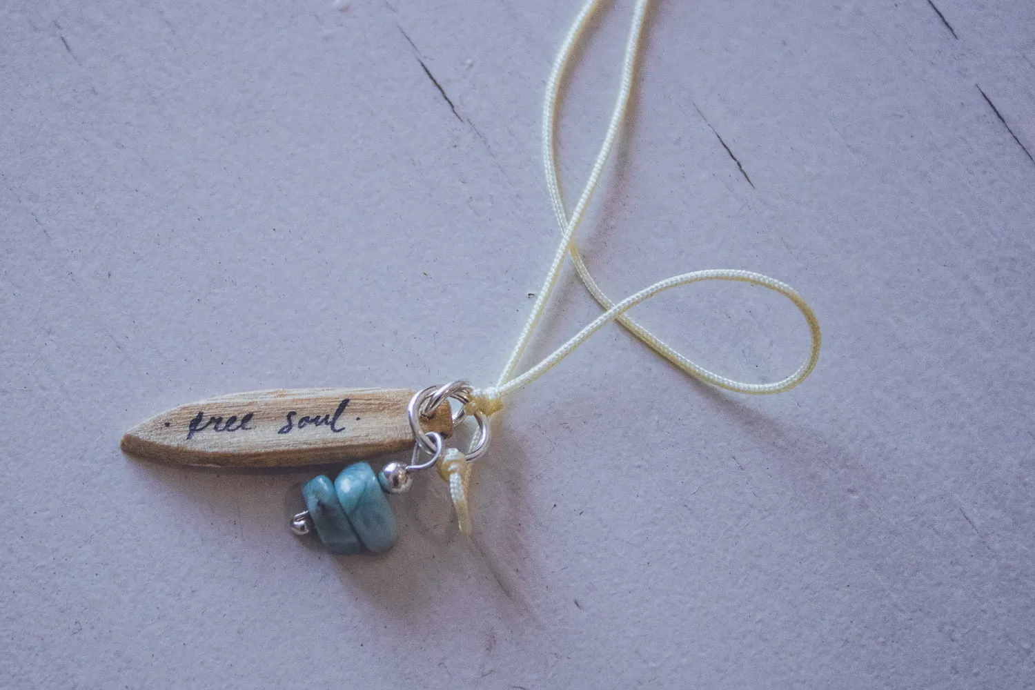 UNIQUE SURF LACE SILVER NECKLACE