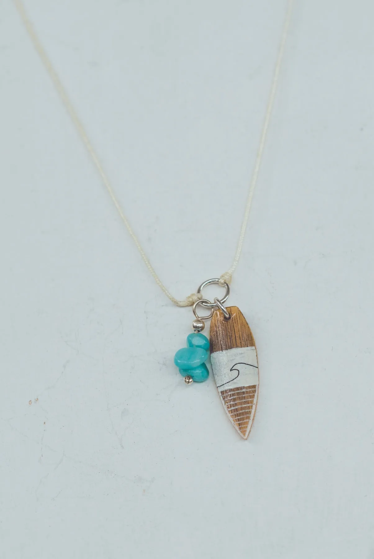 UNIQUE SURF LACE SILVER NECKLACE