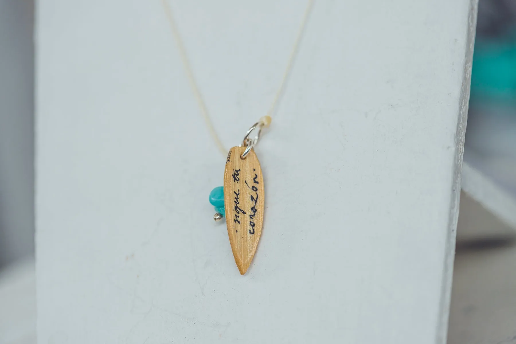 UNIQUE SURF LACE SILVER NECKLACE