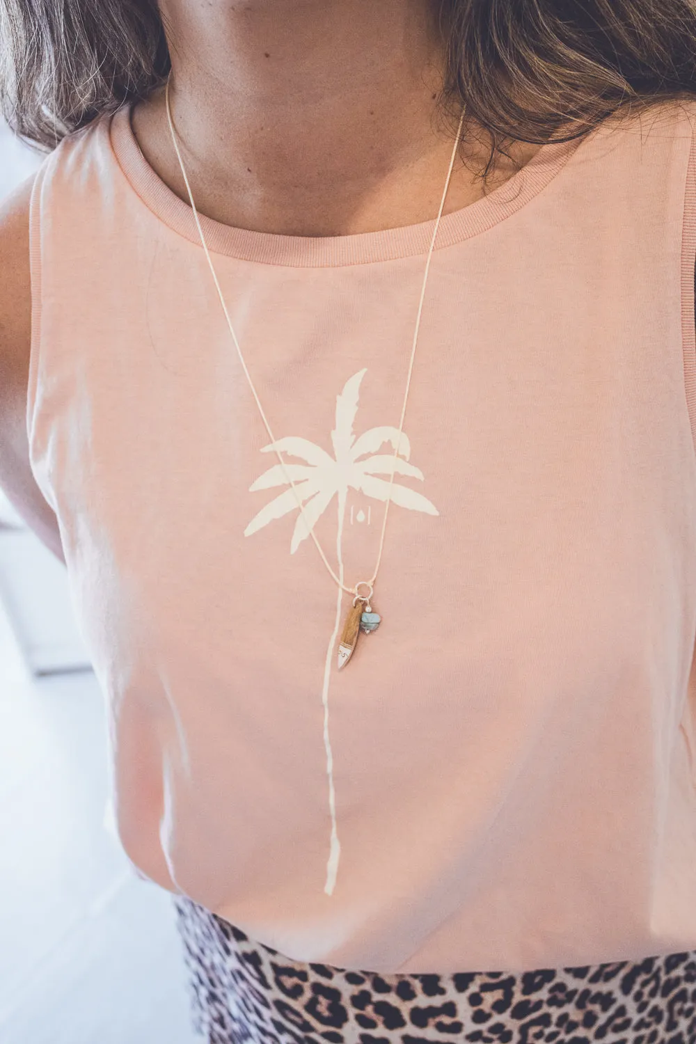 UNIQUE SURF LACE SILVER NECKLACE