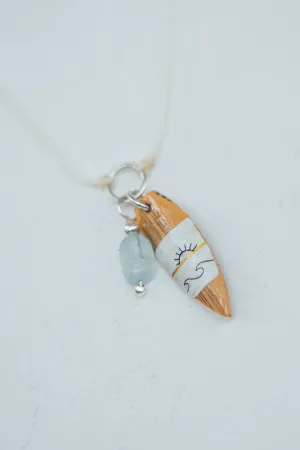 UNIQUE SURF LACE SILVER NECKLACE