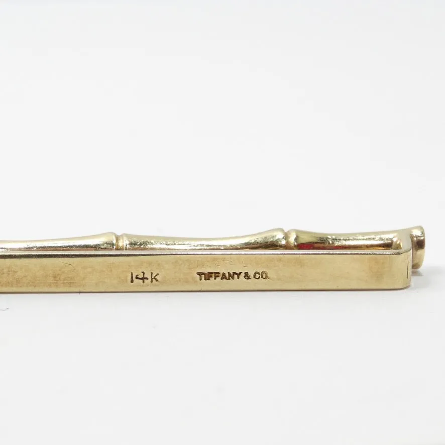 Vintage 14K Gold Tiffany Tie Clip