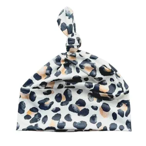 White Leopard Tie Hat