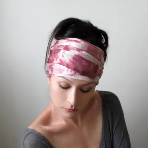 WINE TIE DYE Head Scarf